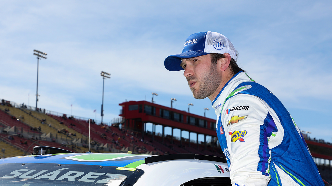 Daniel Suarez describes what he was thinking over the final four laps Sunday in Fontana