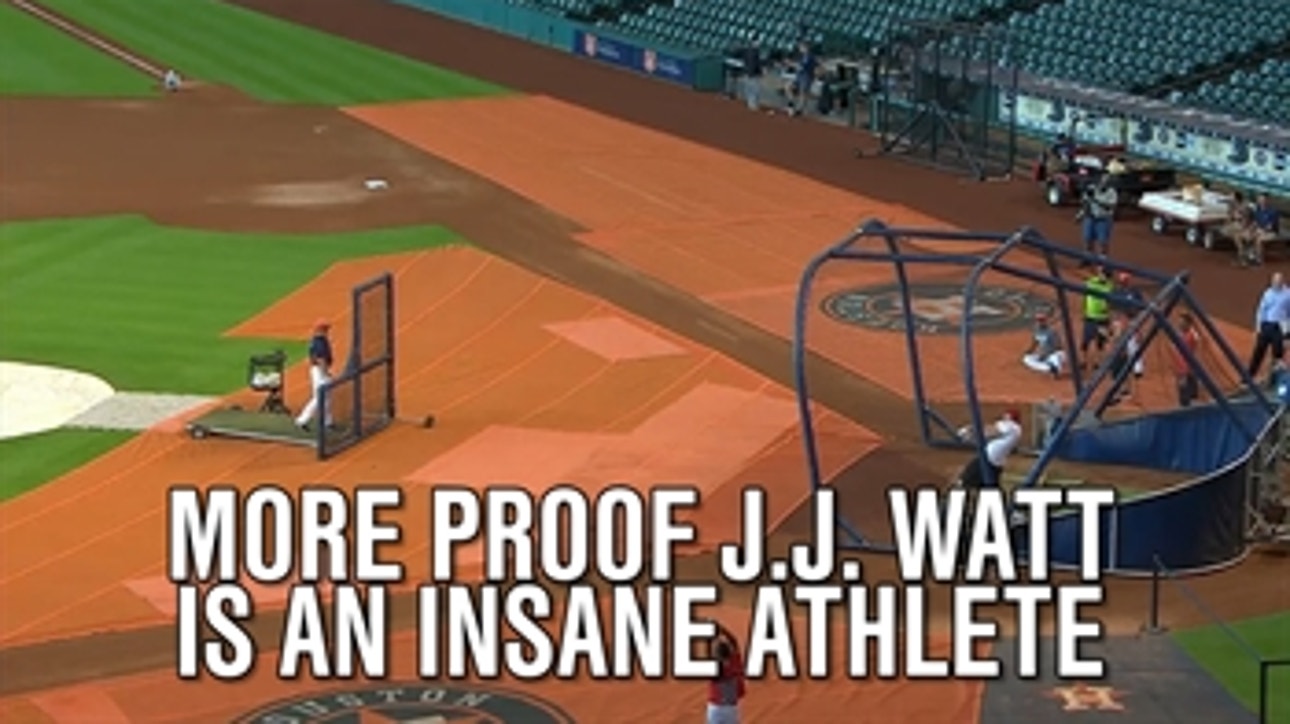 J.J. Watt crushes home run at Astros batting practice
