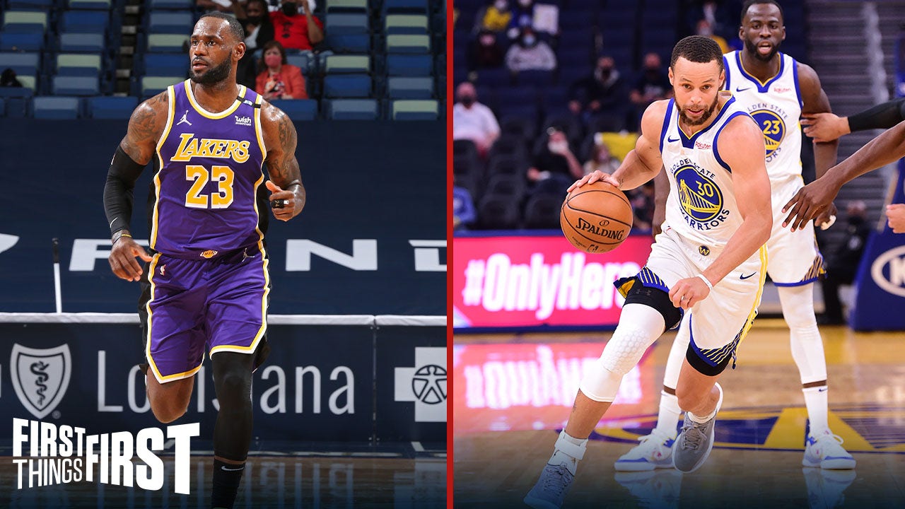 Nick Wright isn't worried about LeBron's Lakers facing Steph's Warriors in play-in | FIRST THINGS FIRST
