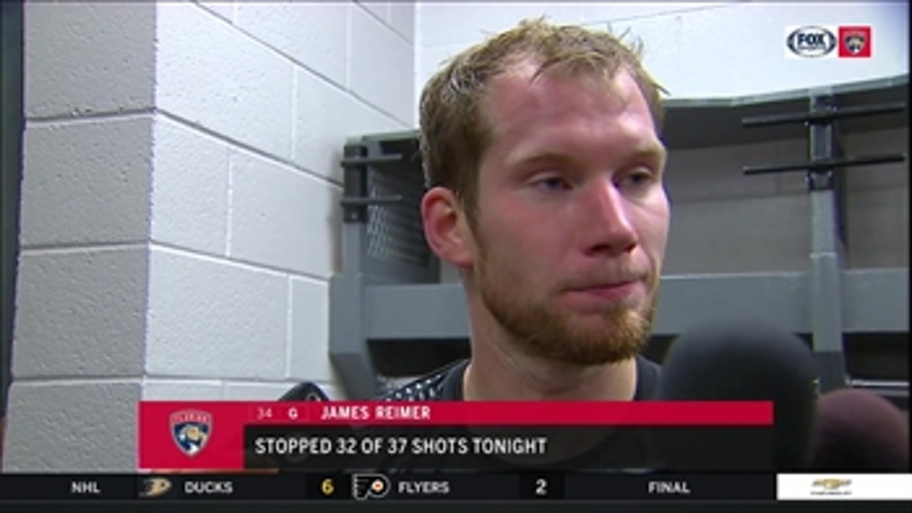 James Reimer says 5-game homestead will help Panthers get in rhythm