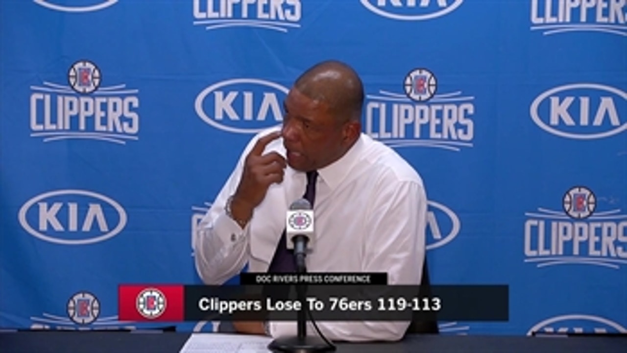 Doc Rivers Press Conference after Clippers 4th quarter surge falls short.