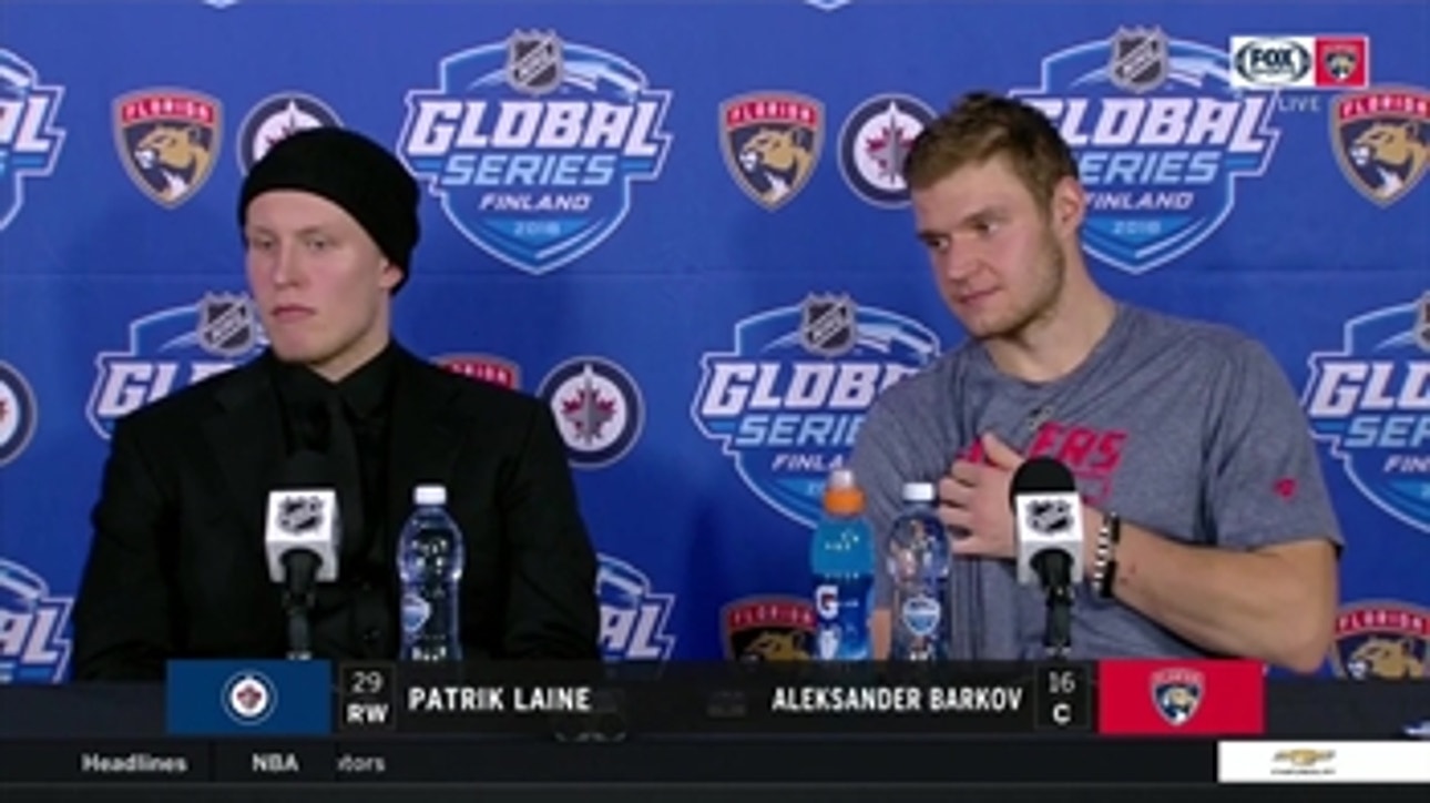Finnish stars Aleksander Barkov, Patrik Laine reflect on the games in Helsinki
