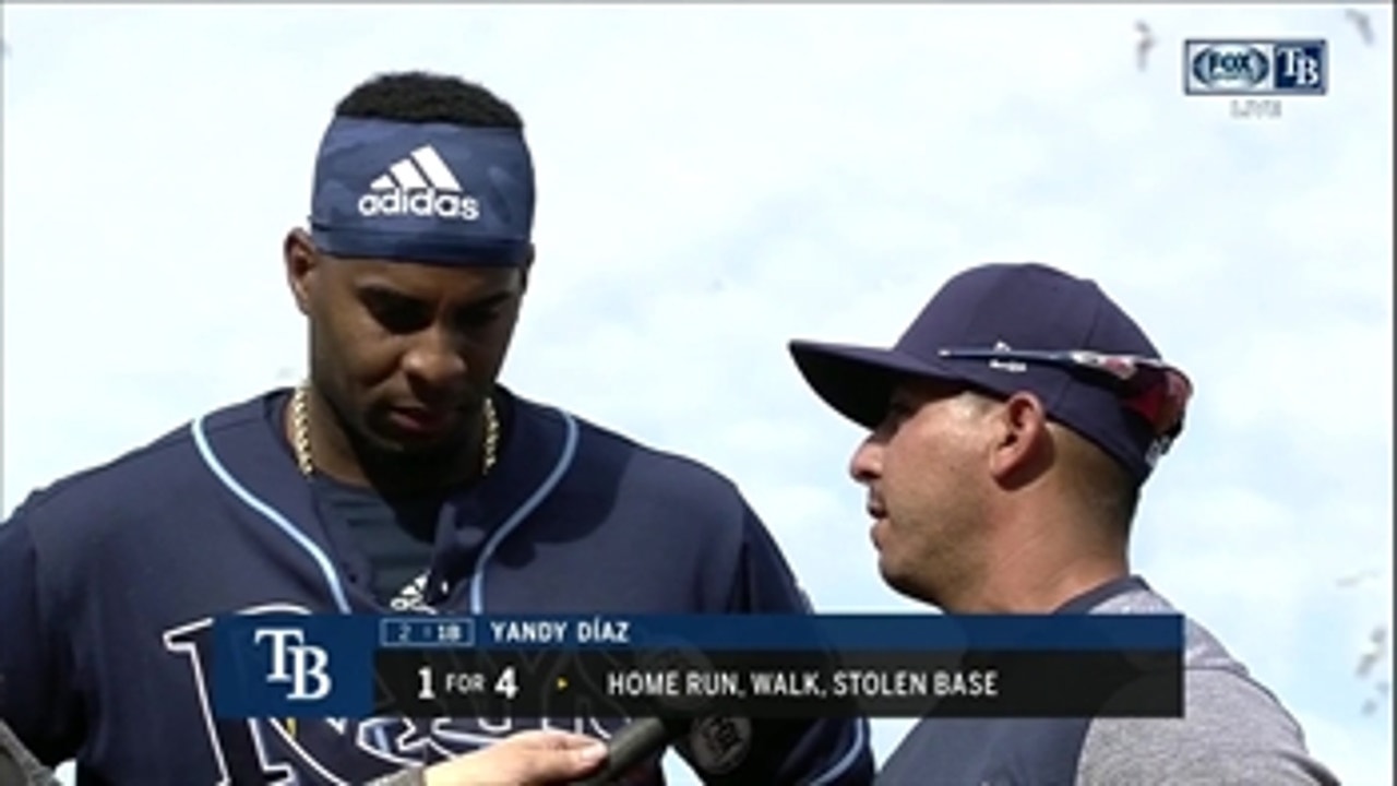 Yandy Diaz on his homer and launching power