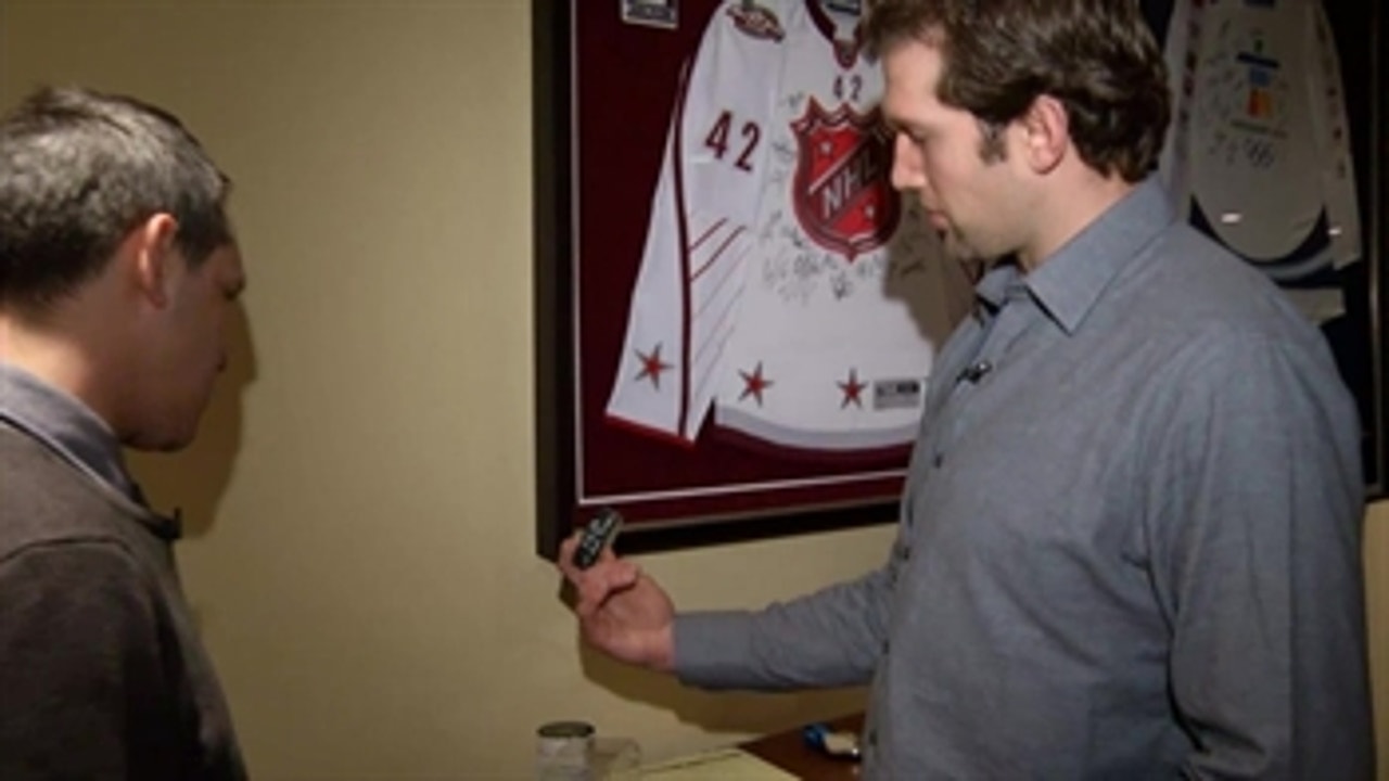 A glimpse inside David Backes' basement