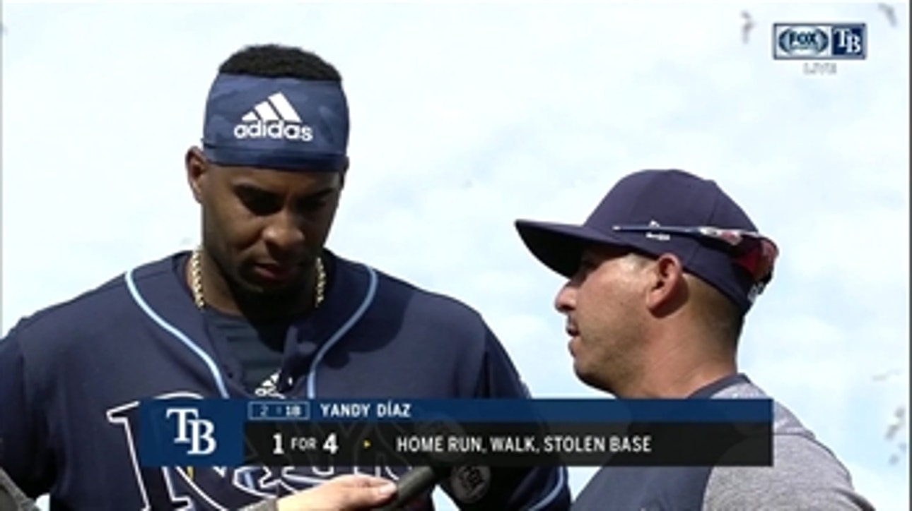 Yandy Diaz on his homer and launching power