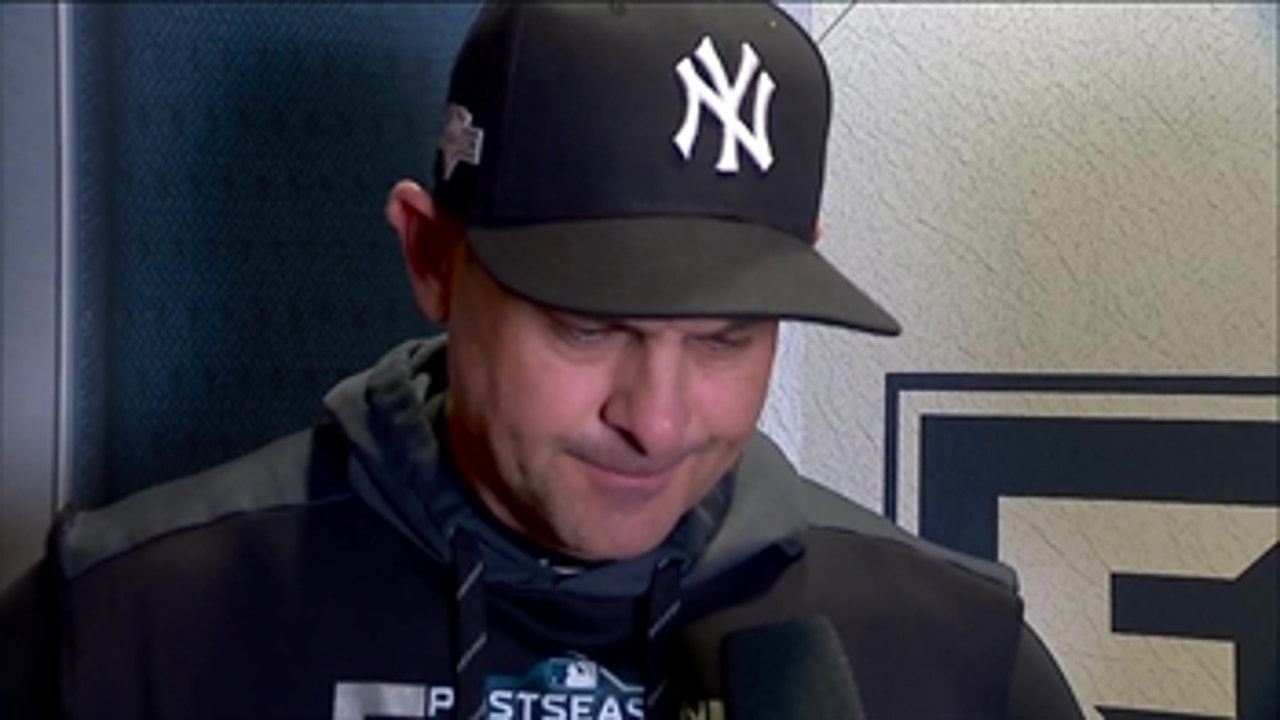Aaron Boone on the Yankees' performance against the Houston Astros: "I’m proud”