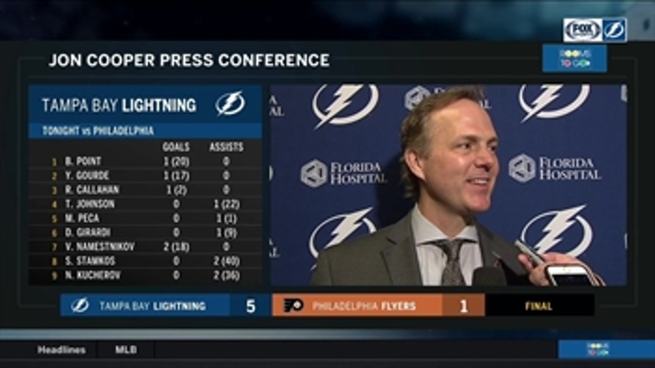 Jon Cooper on how Lightning gained control in the 2nd period