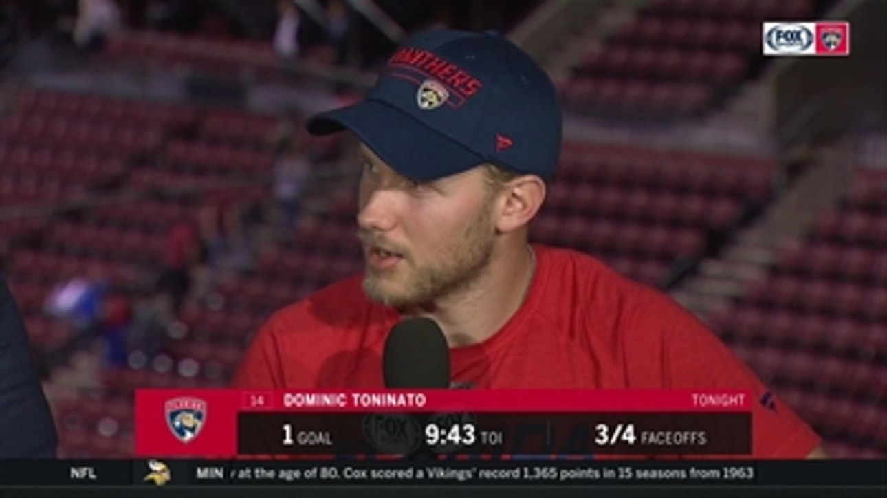 Dominic Toninato breaks down how Panthers battled back from 4-0 deficit to stun Ducks