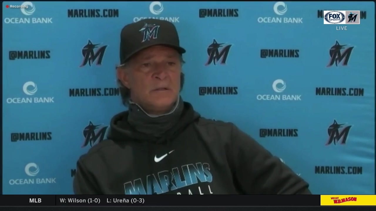 Marlins manager Don Mattingly breaks down 3rd straight loss