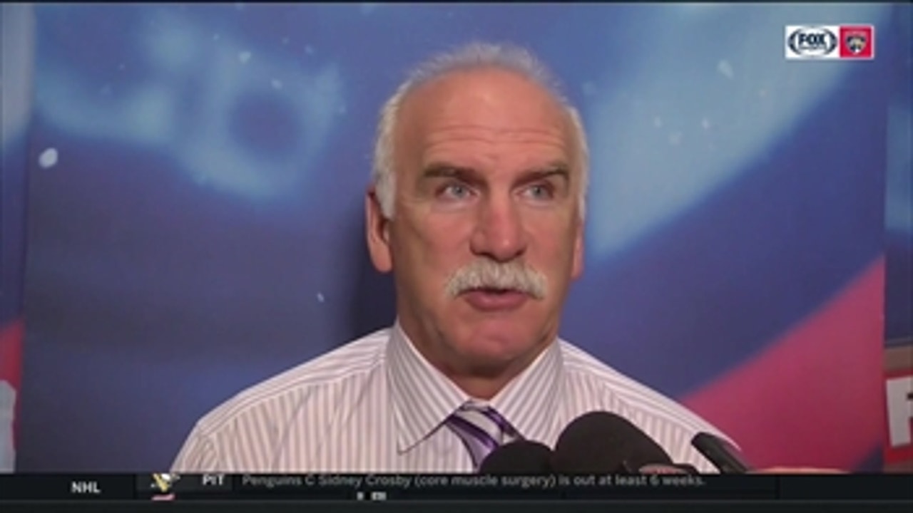 Joel Quenneville talks about opening 4-game homestand with 4-3 loss to Jets