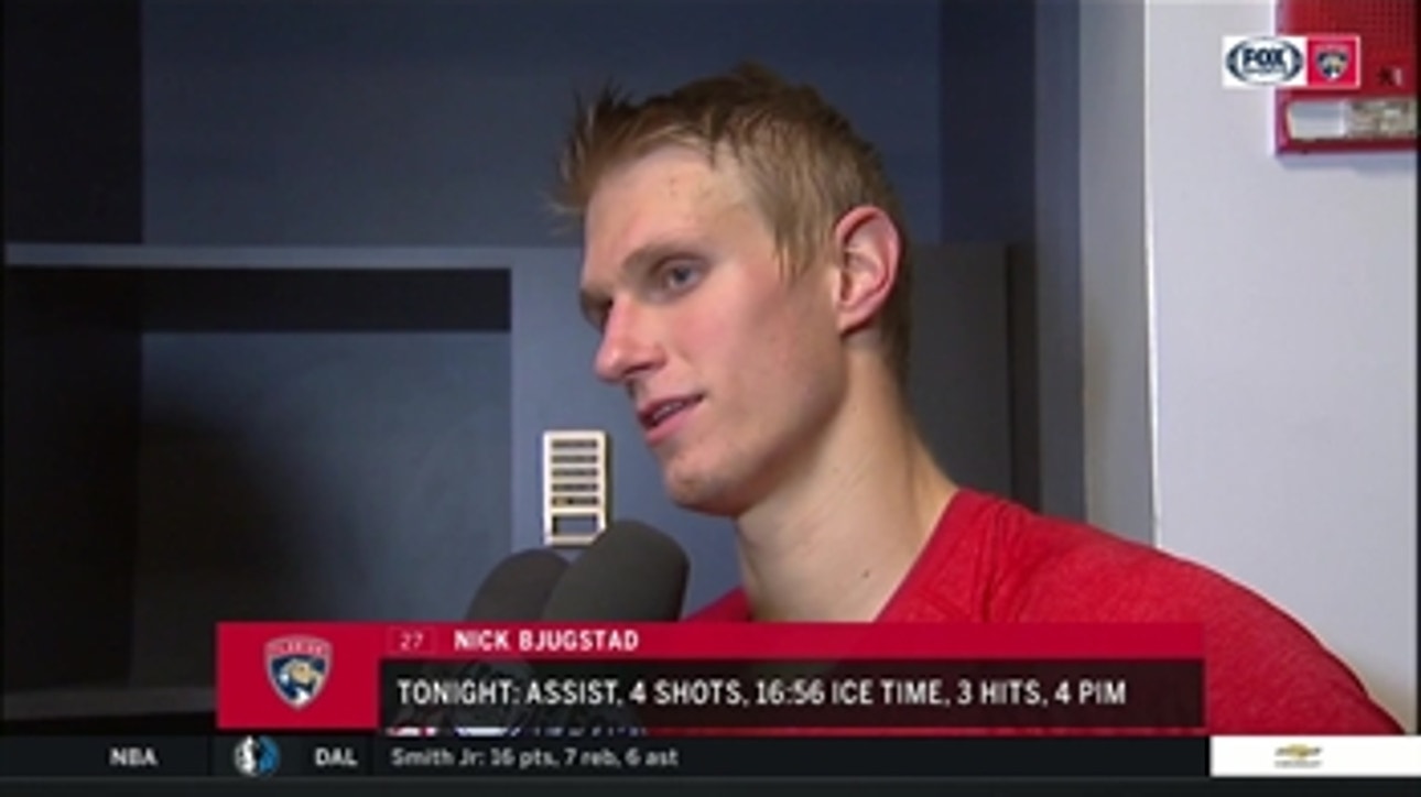 Nick Bjugstad says Panthers overcame true adversity in comeback win