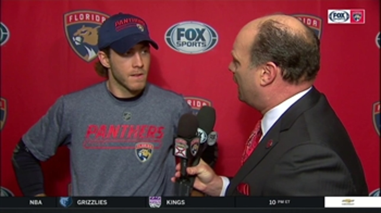 Mike Hoffman explains why OT win was a must for Panthers