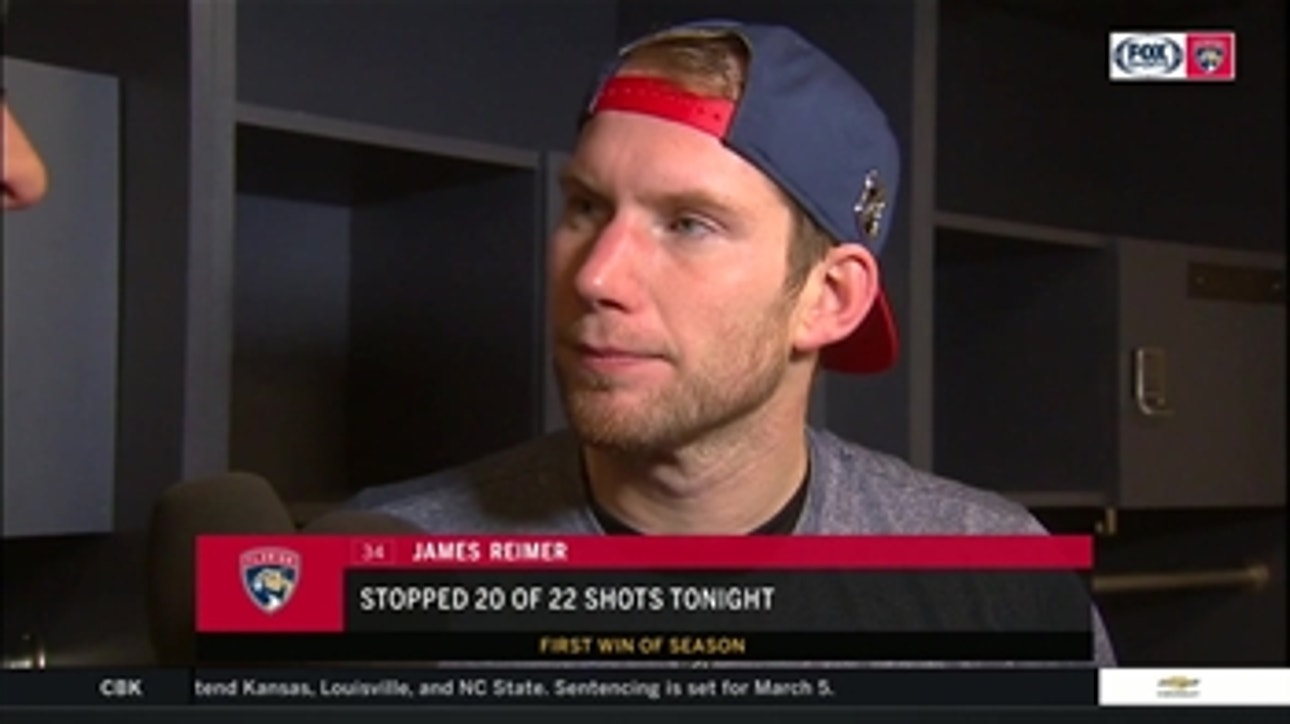 James Reimer describes getting into a groove in 3rd period