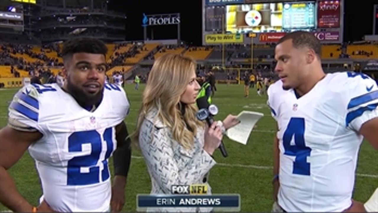 Ezekiel Elliott, Dak Prescott explain Cowboys Week 10 win over Pittsburgh Steelers