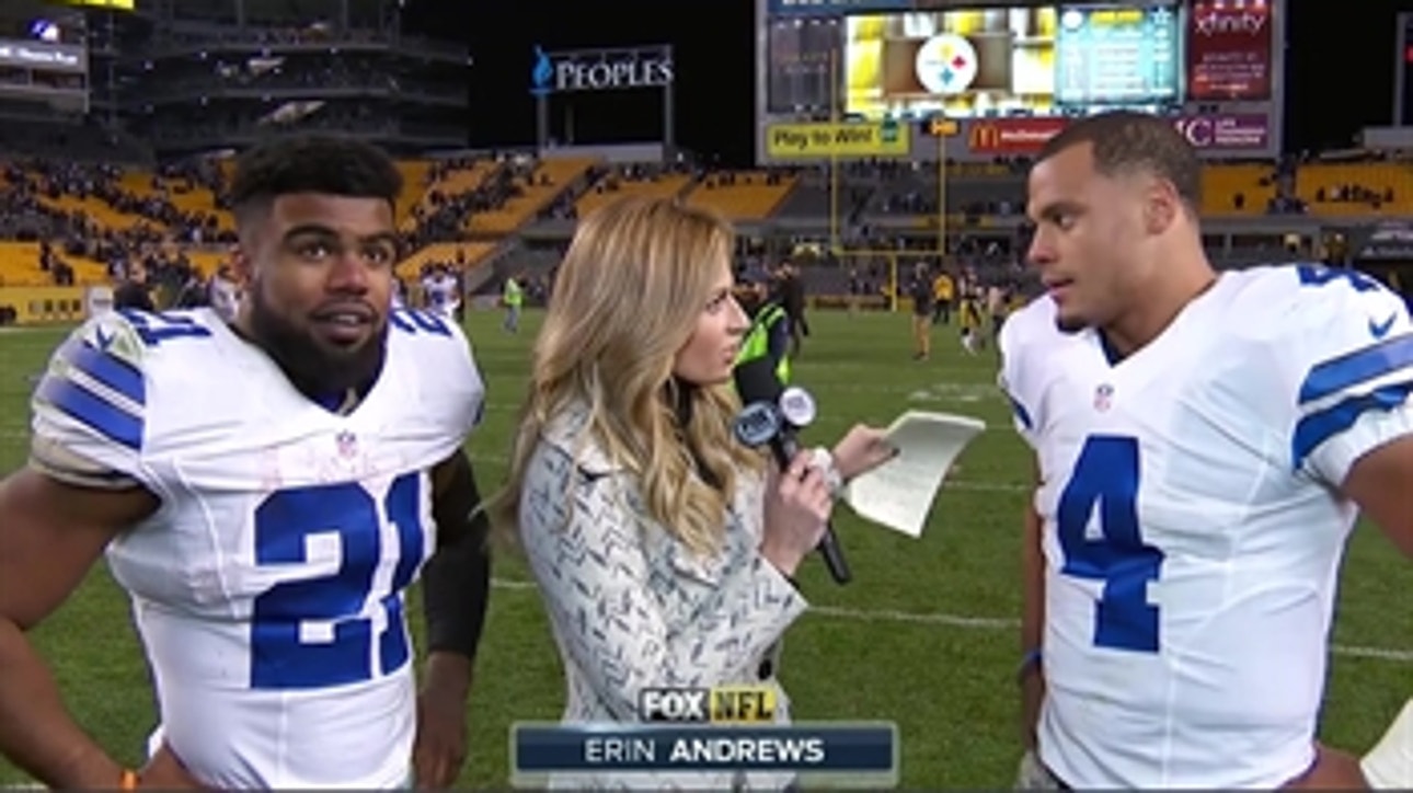 Ezekiel Elliott, Dak Prescott explain Cowboys Week 10 win over Pittsburgh Steelers