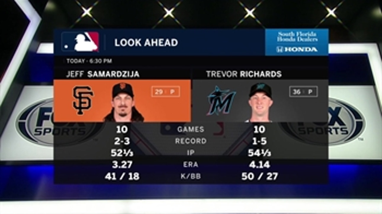 Trevor Richards starts for Marlins in series-opener vs. Giants