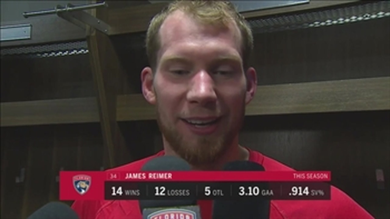James Reimer assesses his return to the ice Monday night