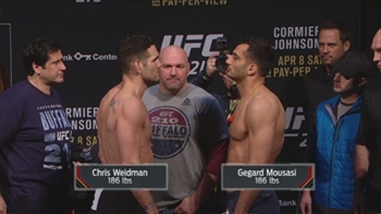 Chris Weidman vs. Gegard Mousasi ' Weigh-In ' UFC 210