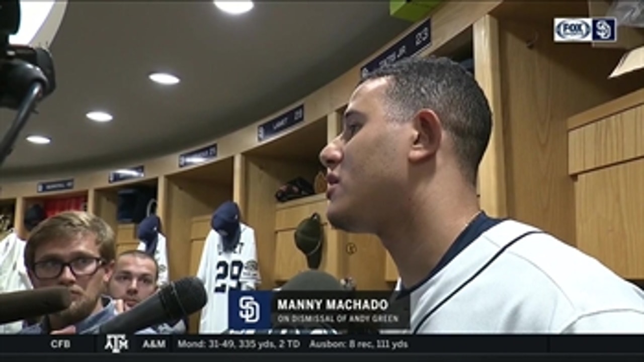 Manny Machado, Padres players react to Andy Green's dismissal