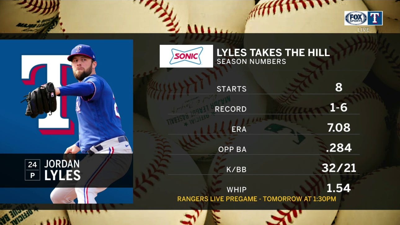 Jordan Lyles Takes The Hill | Rangers Live