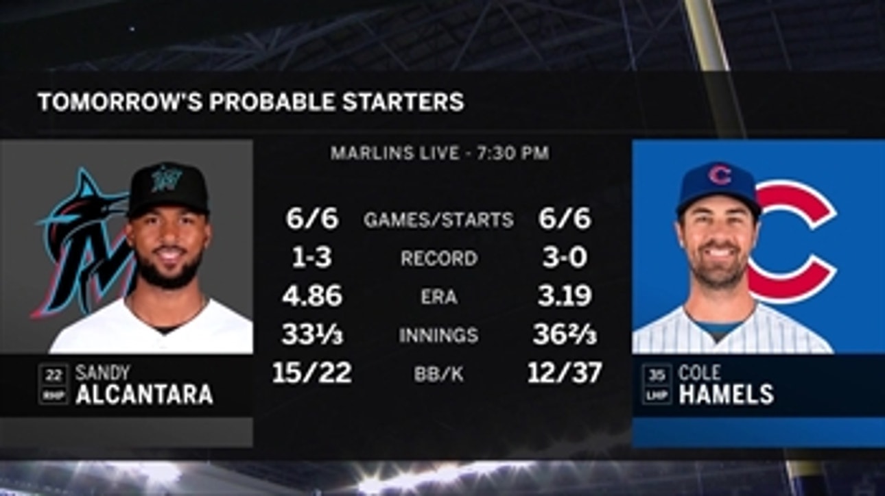 Marlins begin weeklong road trip with matchup against Cubs