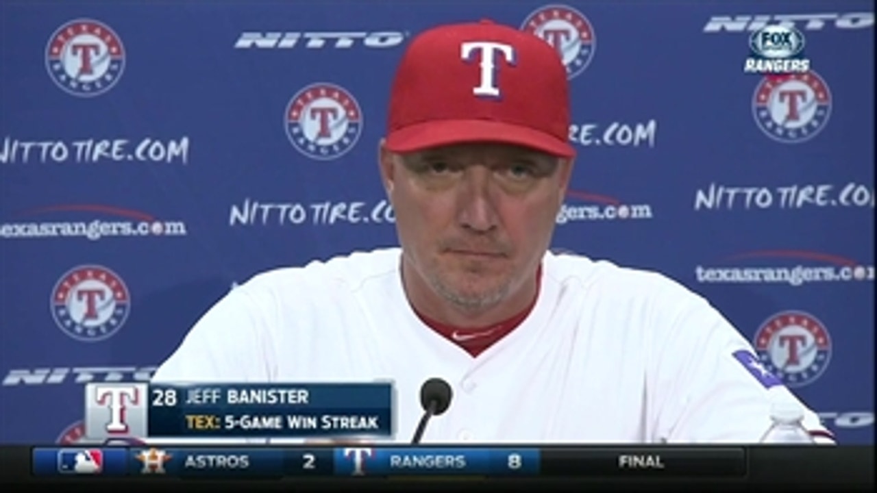 Banister on sweep: 'Those guys are as locked in as we can get them right now'