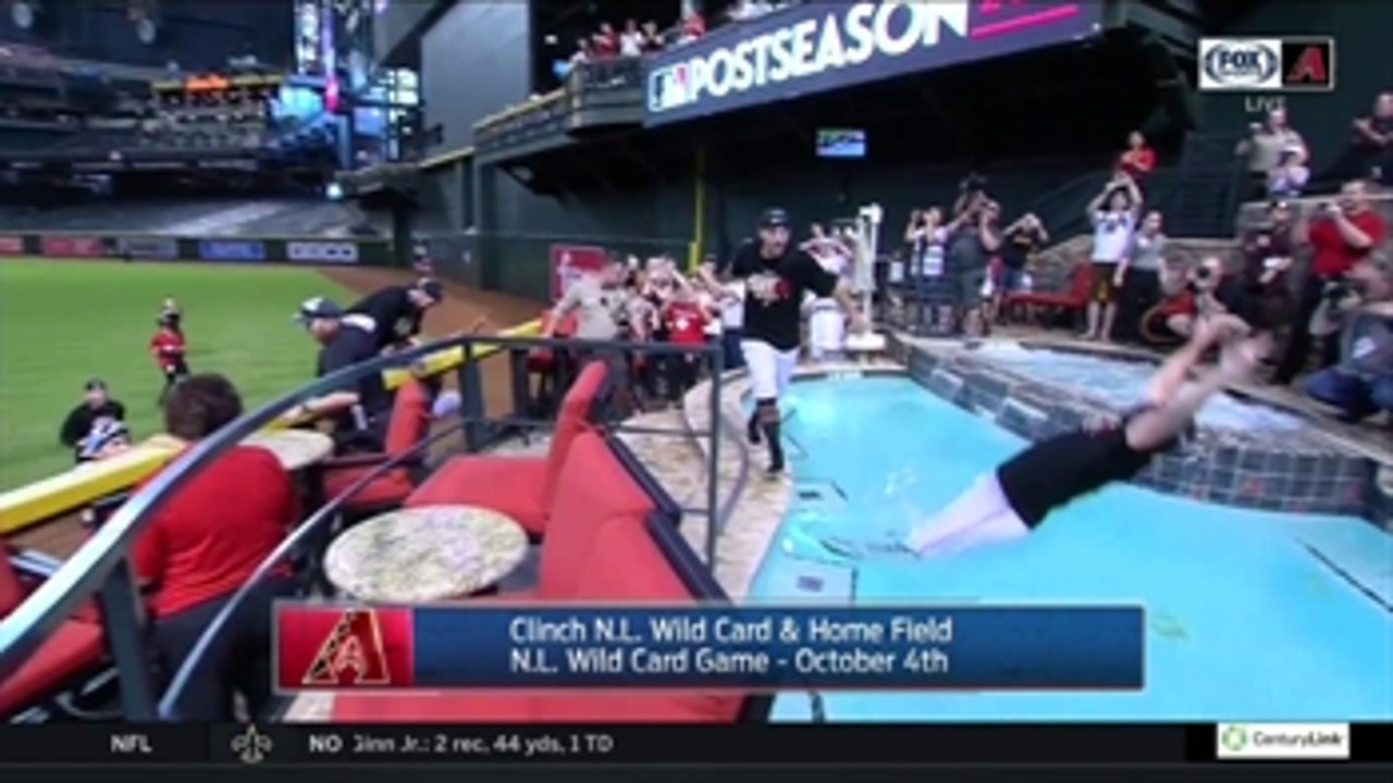 Pool party! D-backs celebrate return to playoffs