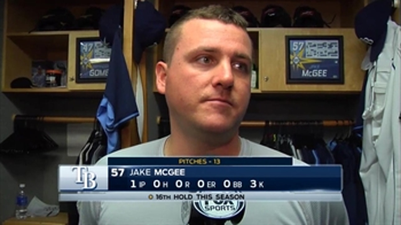 Jake McGee: 'I was locating really well'