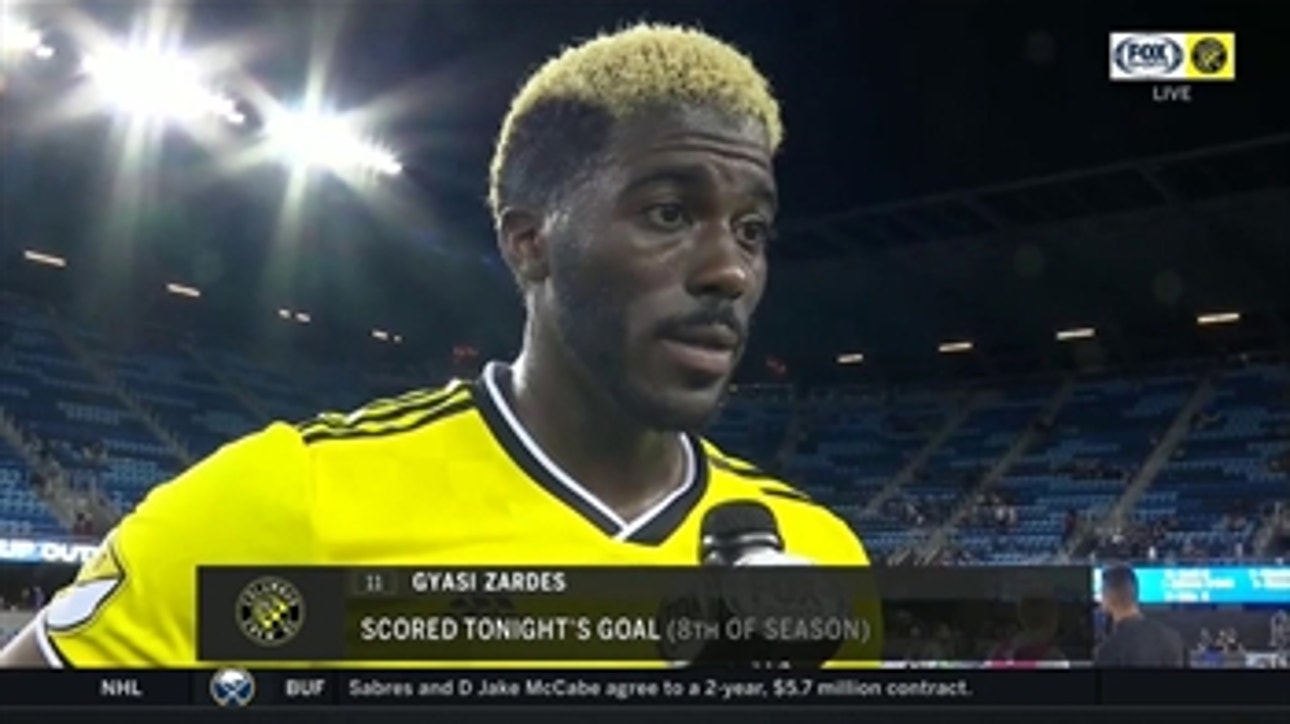 Gyasi Zardes: 'We want to keep climbing up the table'