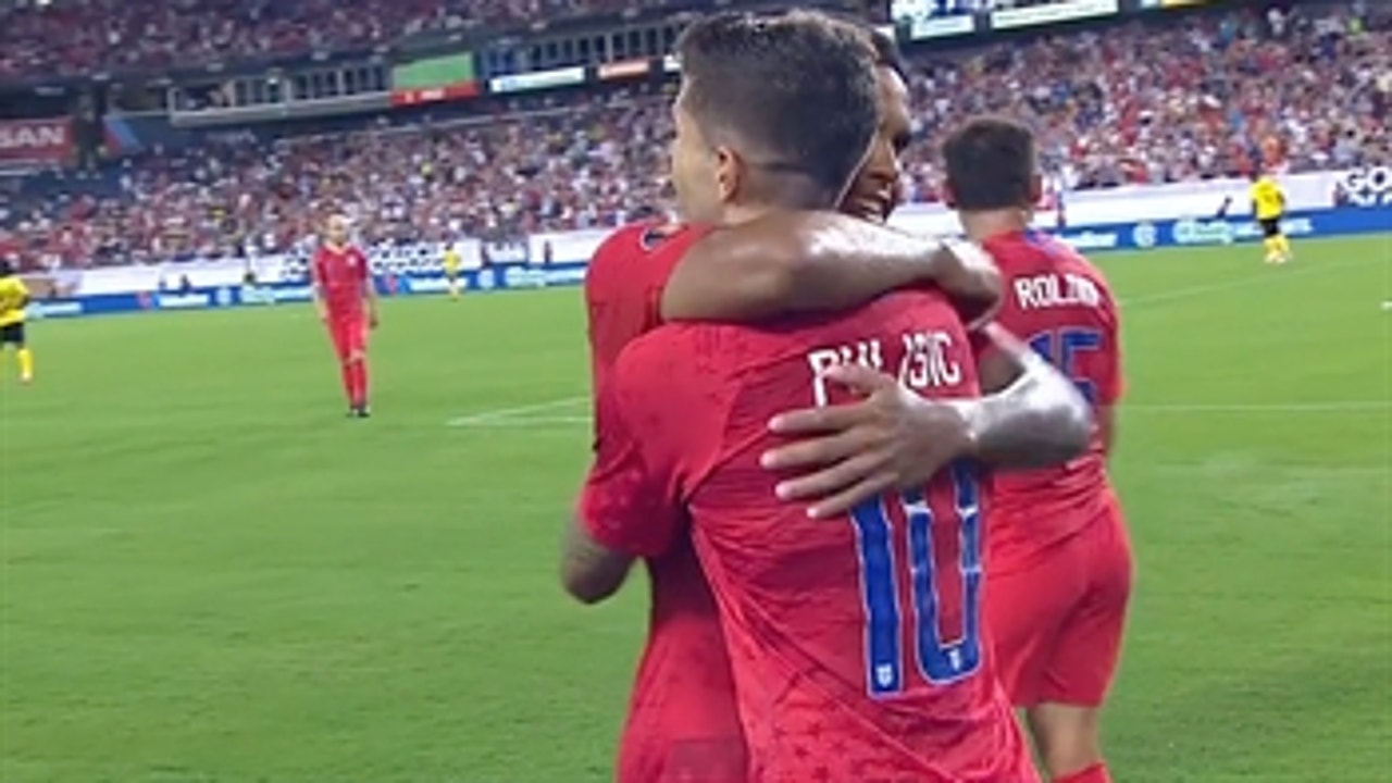 Christian Pulisic  makes it 3-1 vs. Jamaica ' 2019 CONCACAF Gold Cup Highlights