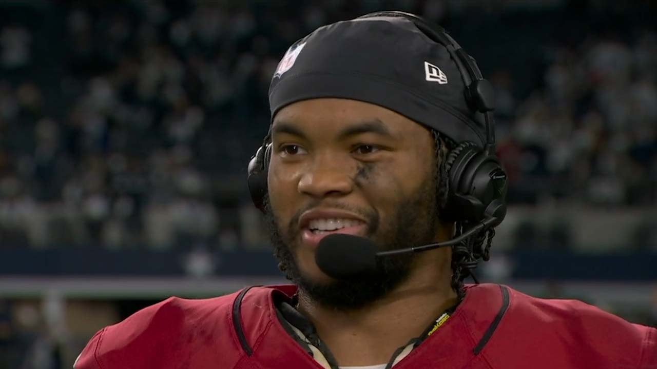 'This win was sensational' — Kyler Murray speaks with Tom Rinaldi on the Cardinals' big win over Cowboys