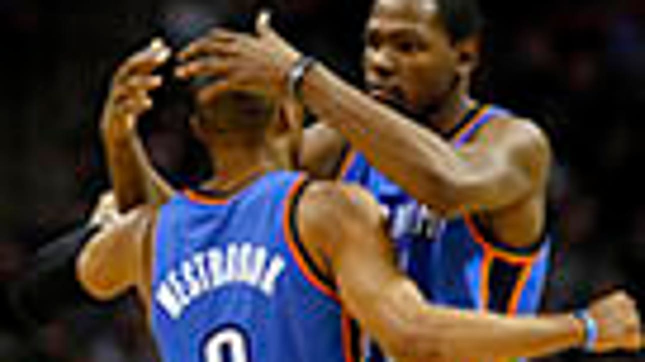 Durant reacts to Westbrook injury