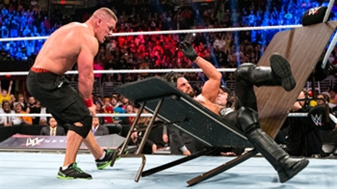 John Cena vs. Seth Rollins - Tables Match: WWE TLC 2014 (Full Match)