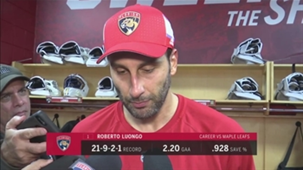 Roberto Luongo: 'We're playing better defensive hockey'