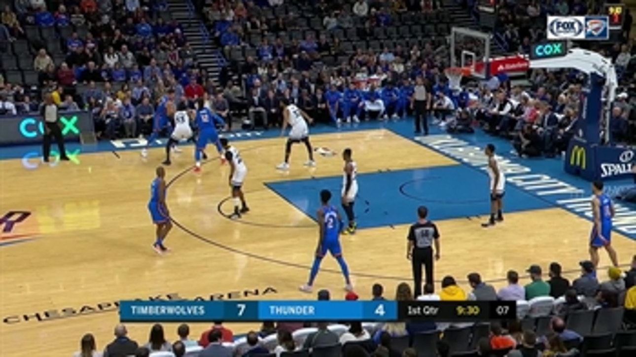 HIGHLIGHTS: Adams finds Danilo Gallinari for the DUNK