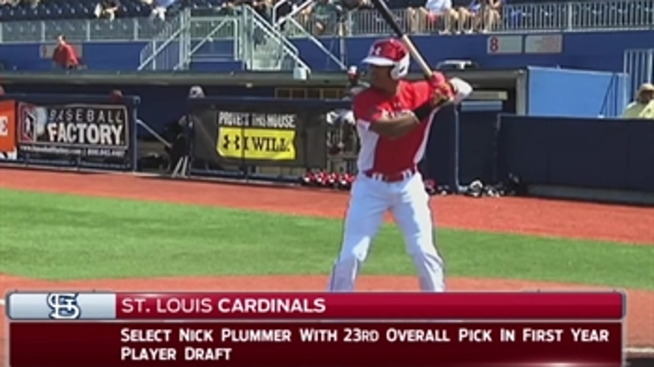 Cardinals take OF Nick Plummer with 23rd overall pick