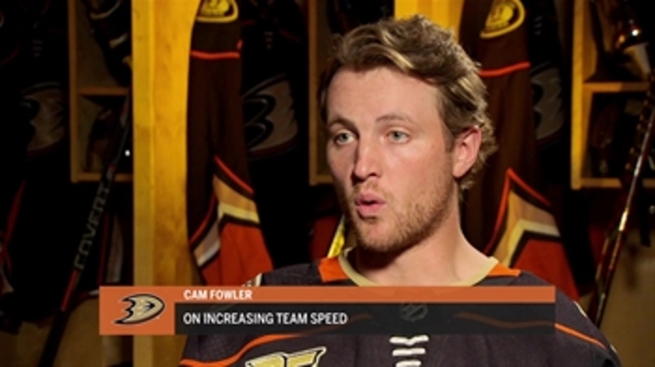 Cam Fowler on playing faster in 2018-19