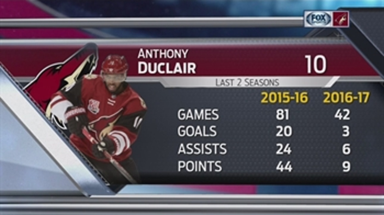 Coyotes' Duclair at early crossroads in his career