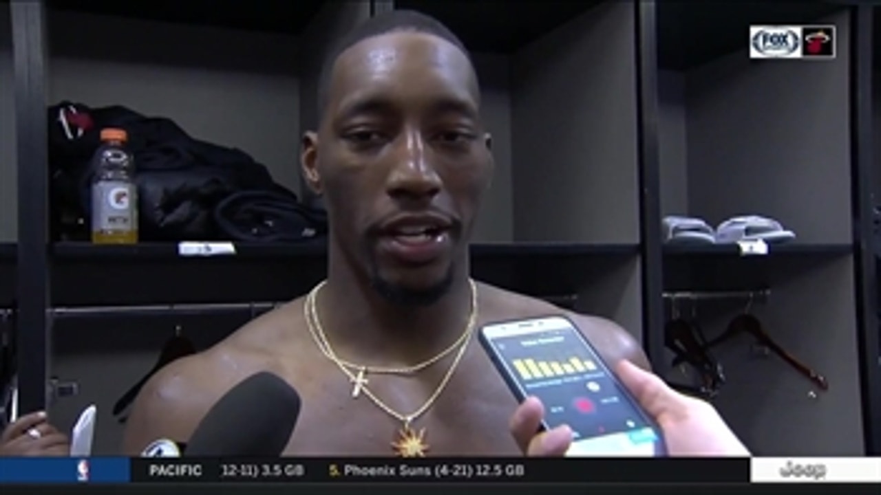 Bam Adebayo on his career-high 22 points: 'I feel like my teammates want me to bring energy'