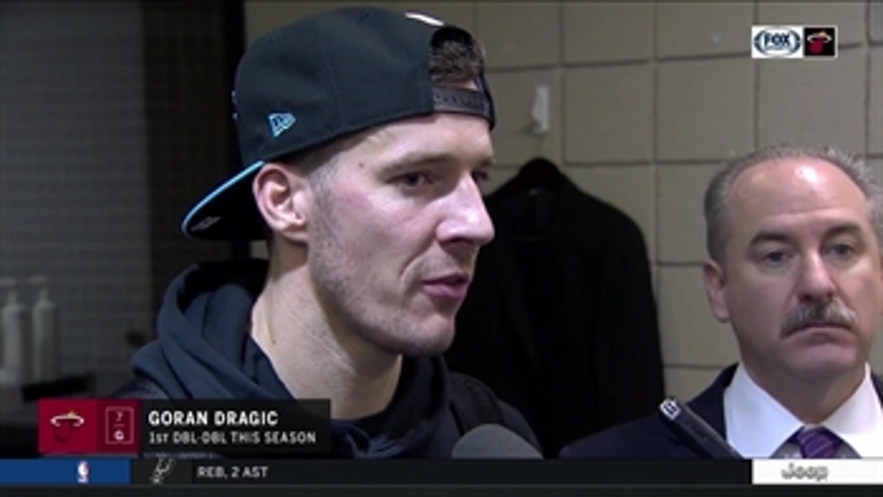 Goran Dragic discusses his return from injury, posting double-double