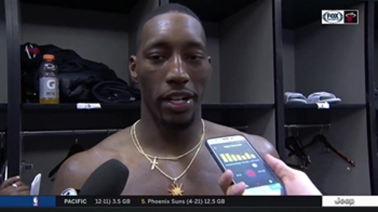 Bam Adebayo on his career-high 22 points: 'I feel like my teammates want me to bring energy'