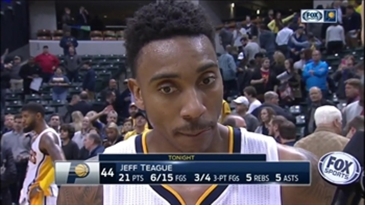 Teague on his rare block: 'It was the defensive play we needed'