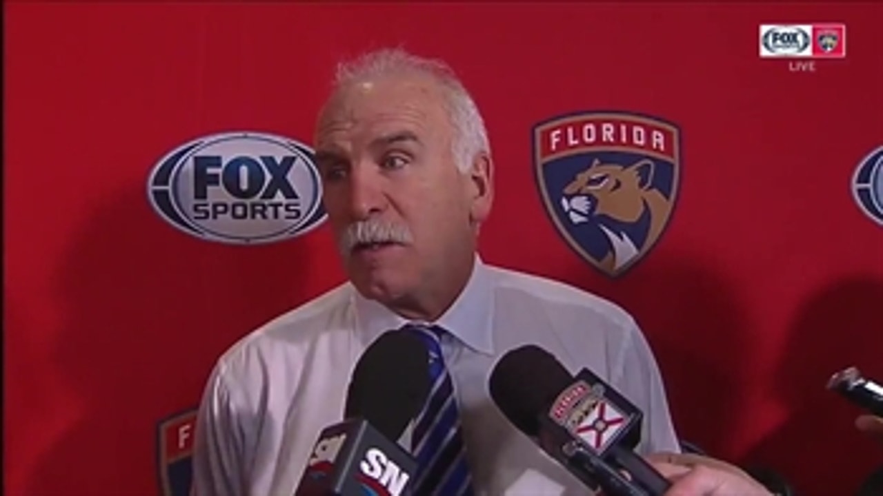 Joel Quenneville recaps Panthers win over Oilers