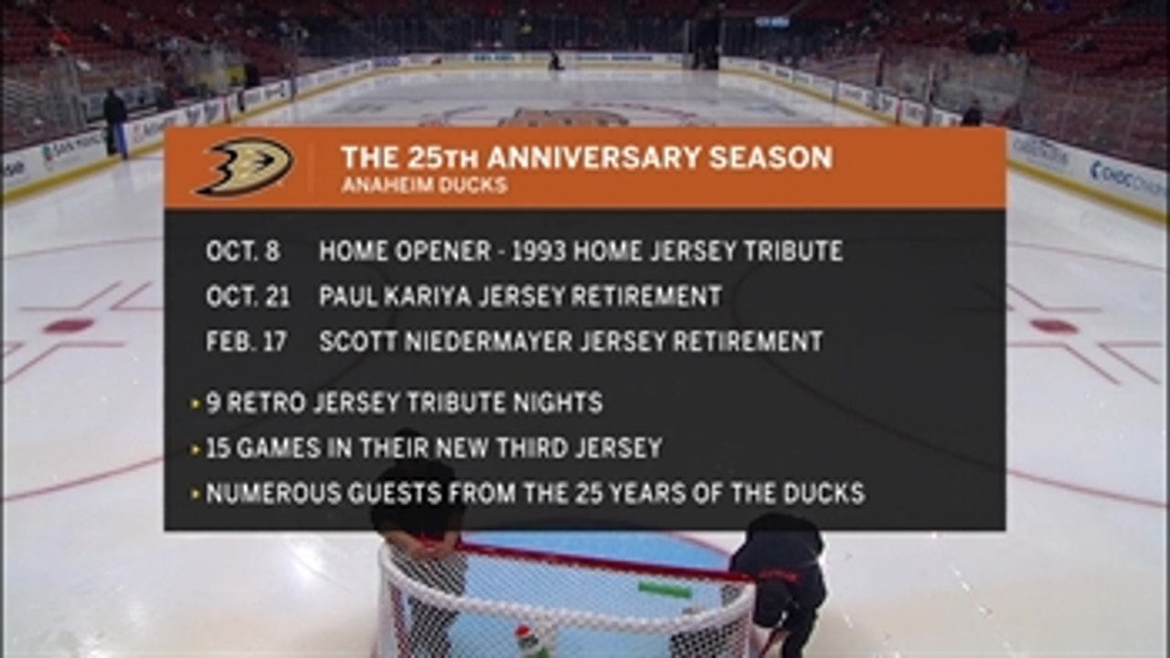 Anaheim Ducks celebrate 25th Anniversary