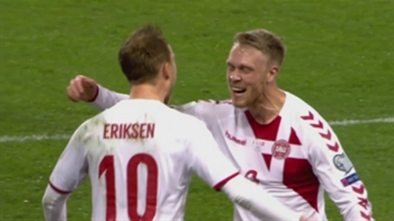 Christian Eriksen gives Denmark vital 2-1 lead ' 2017 World Cup Qualifying Highlights
