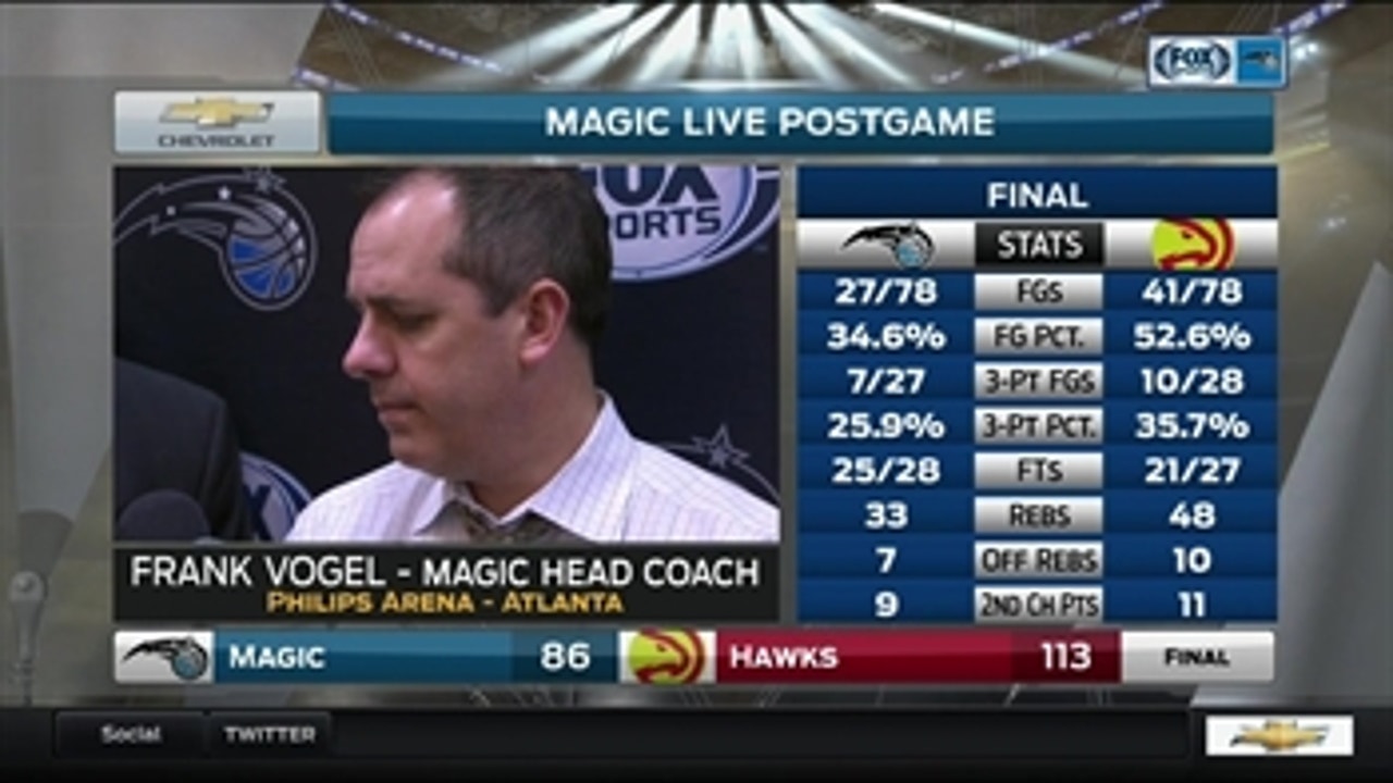 Frank Vogel: "They jumped on us too early"