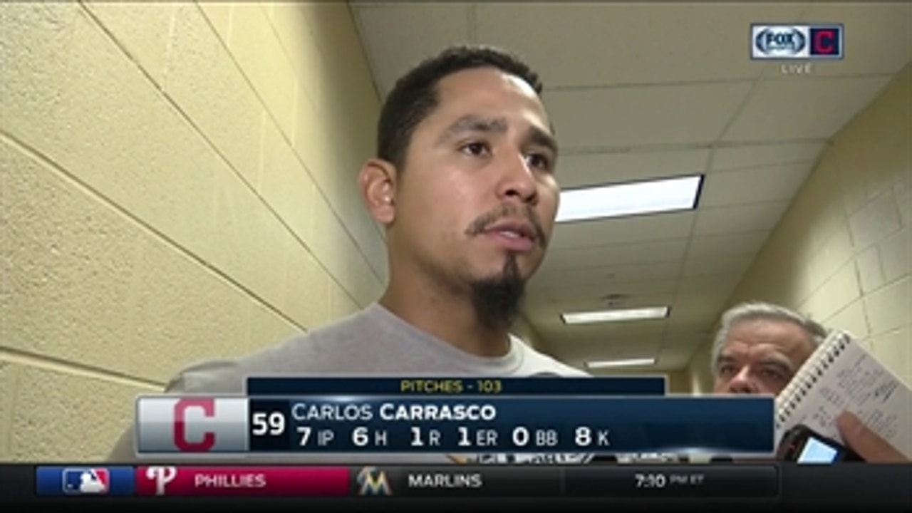 Carlos Carrasco didn't let a cold slow him down