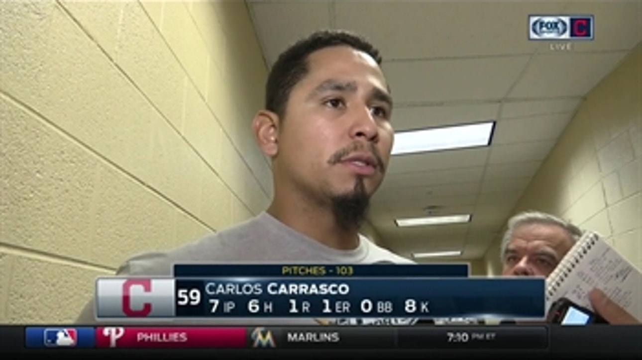 Carlos Carrasco didn't let a cold slow him down