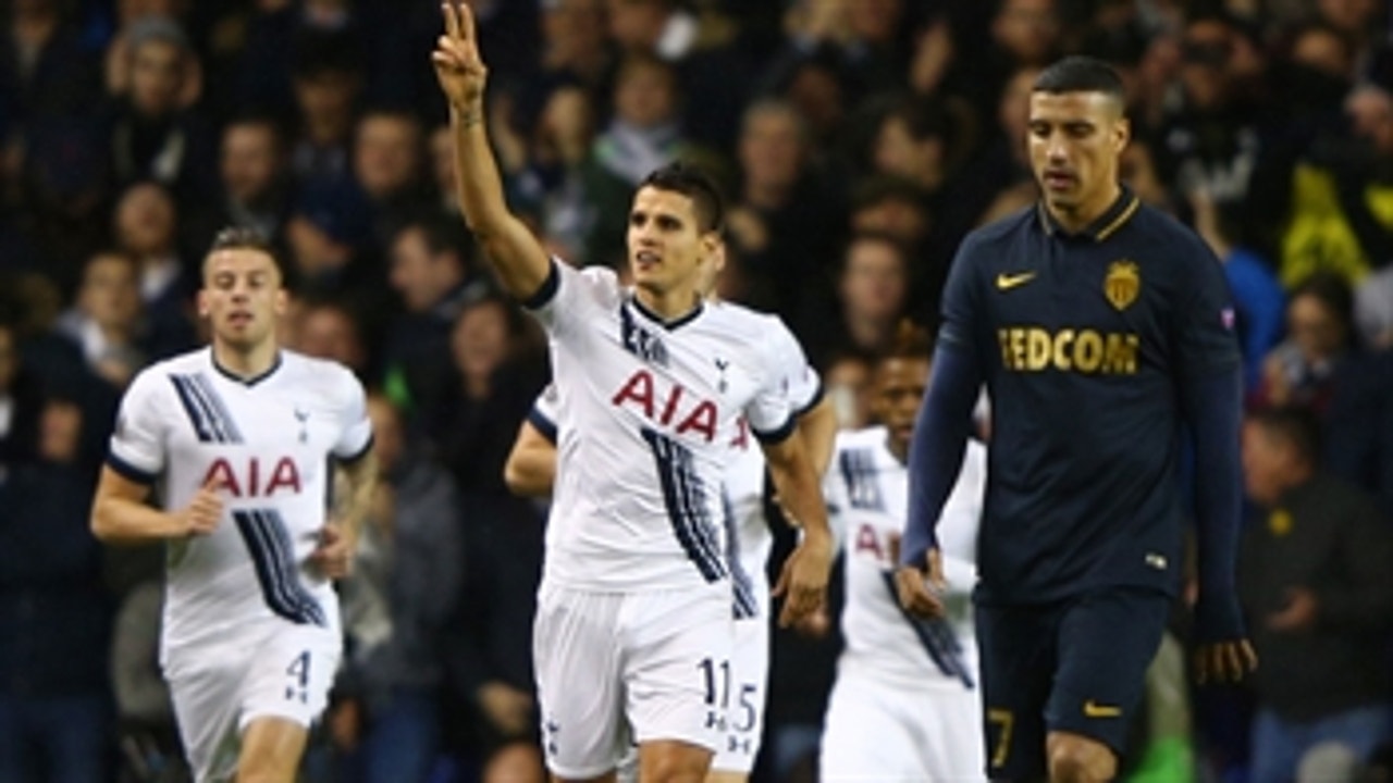 Lamela gives Tottenham 1-0 lead in Monaco - 2015-16 UEFA Europa