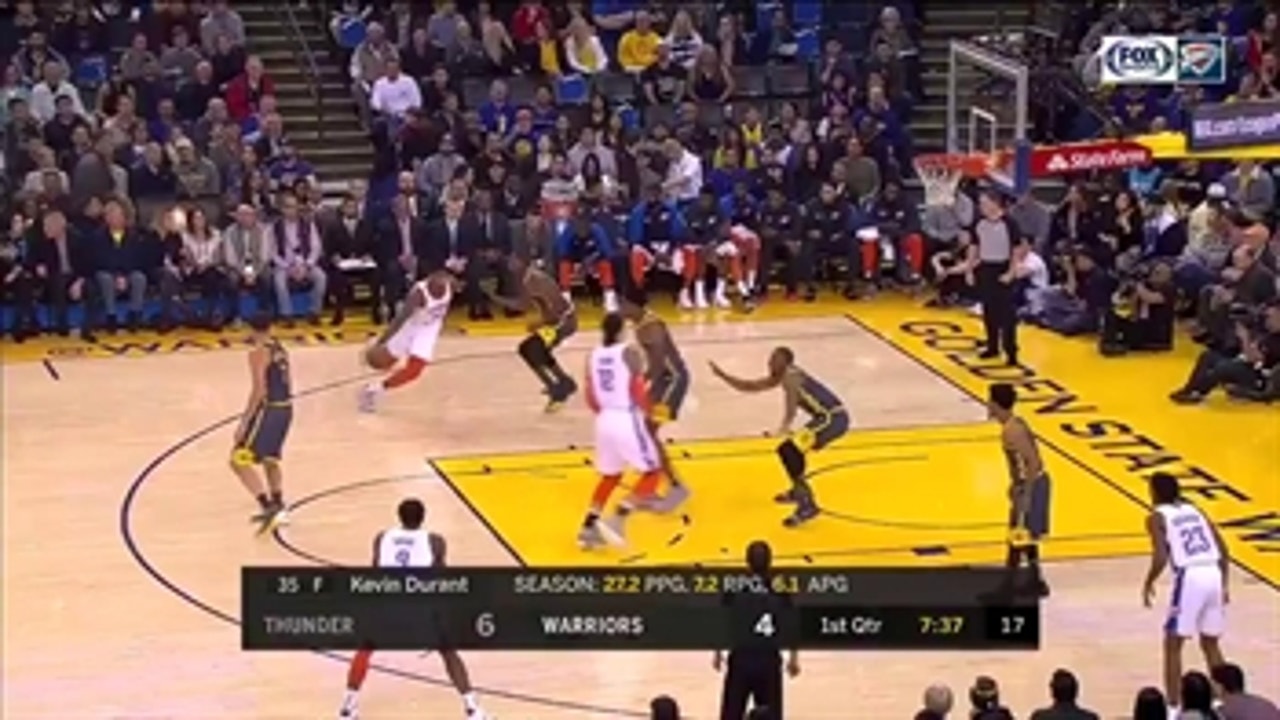 HIGHLIGHTS: Paul George Leads OKC past Struggling GSW